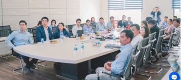 img phuoc dong joint stock company organized  ??investment connection day ?? at phuoc dong port industrial park